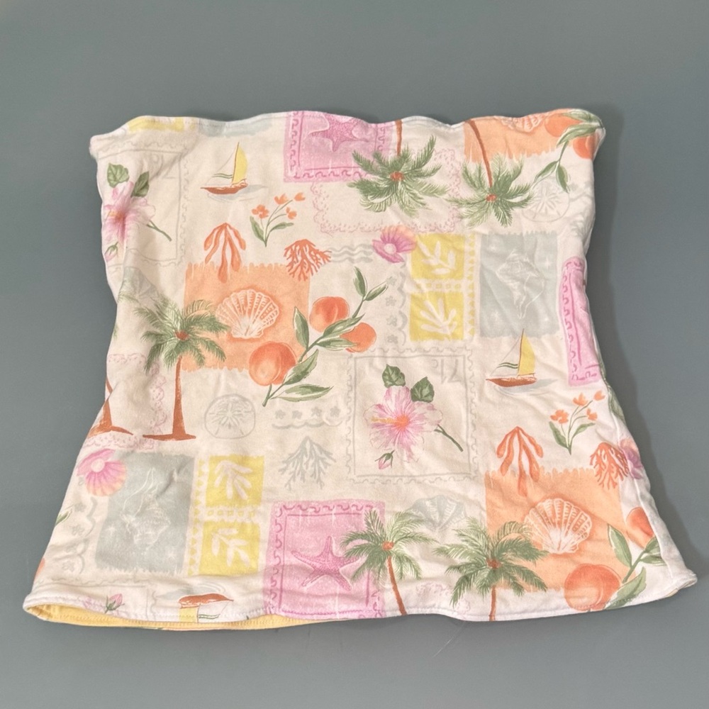 Hollister Reversible Tropical Print Tube Top